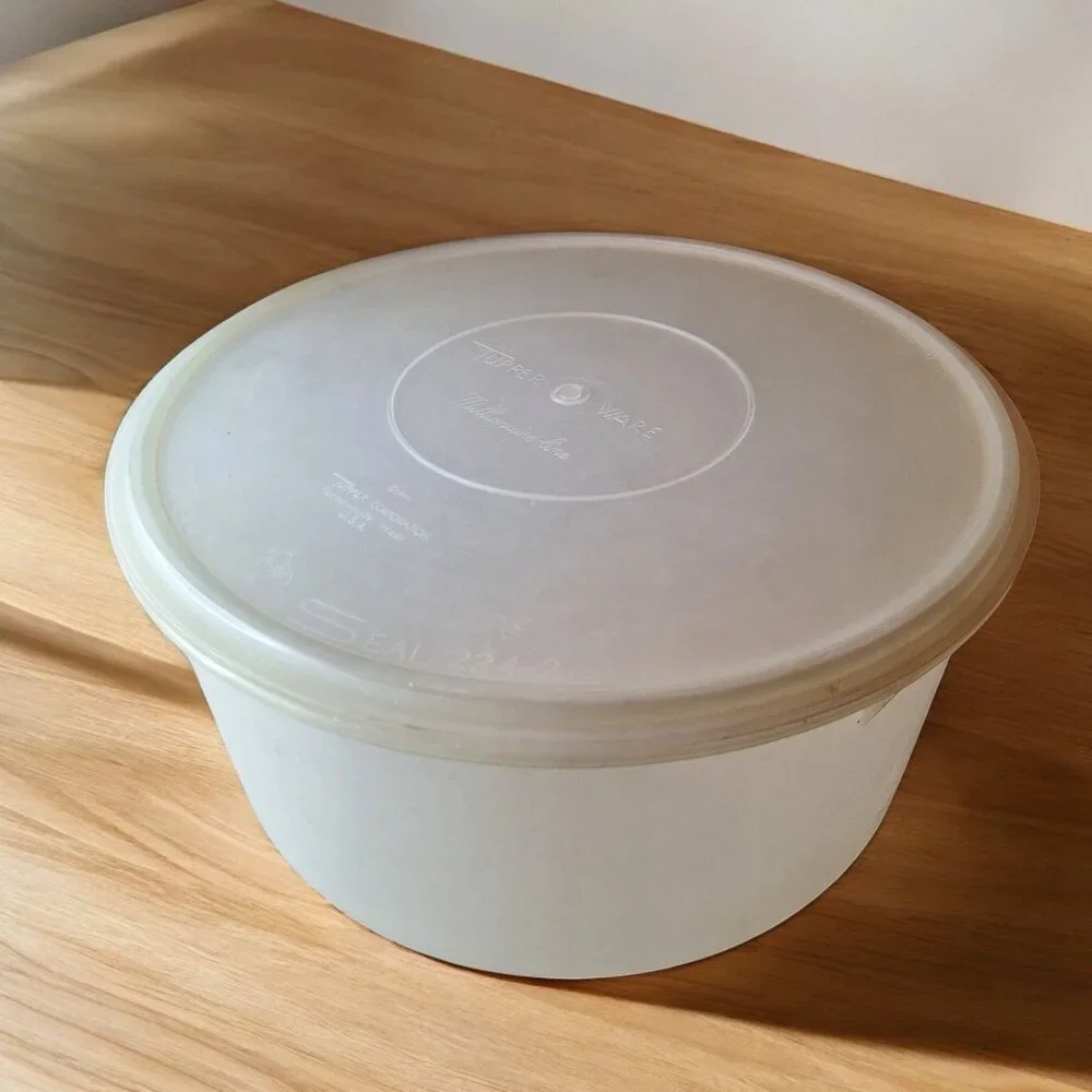 Tupperware Cake‎ Container 256-1 Millionaire Line Seal 224-2 Storage Lid Vintage